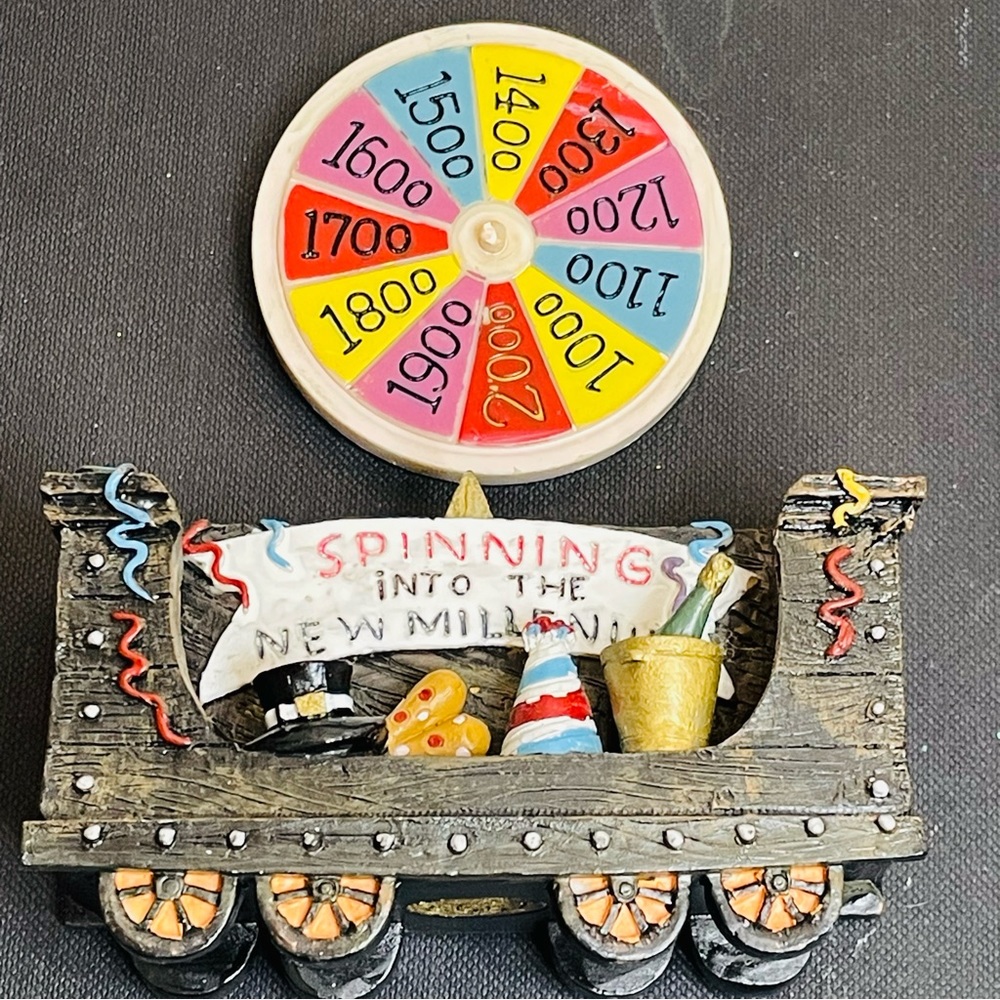 Vintage 1999 Home Towne Express JCPenney 2000 Or Bust Christmas Train Decor